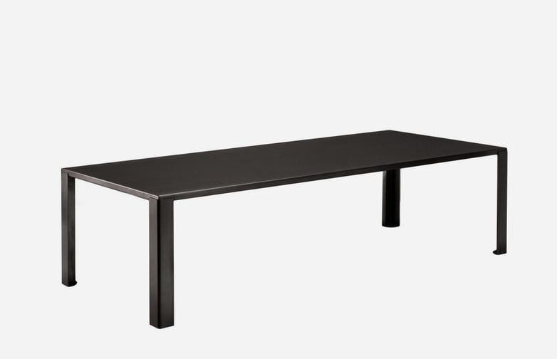 Big Irony Outdoor Dining Table – Gunmetal