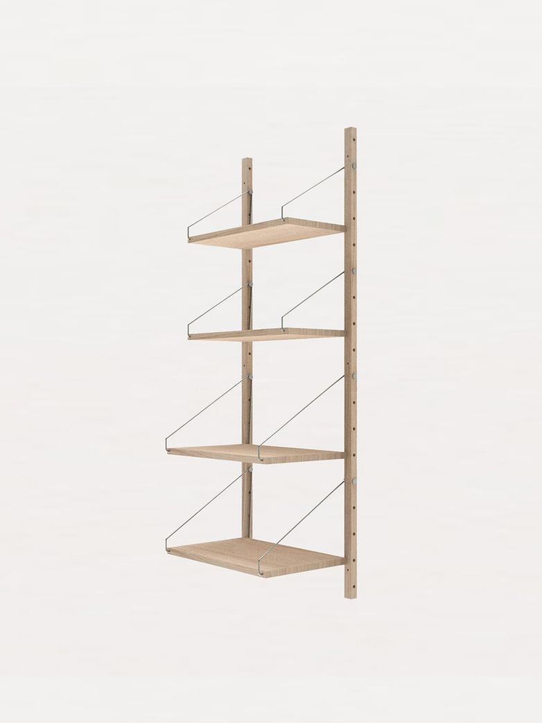 Shelf Library H148 W40 Section – White