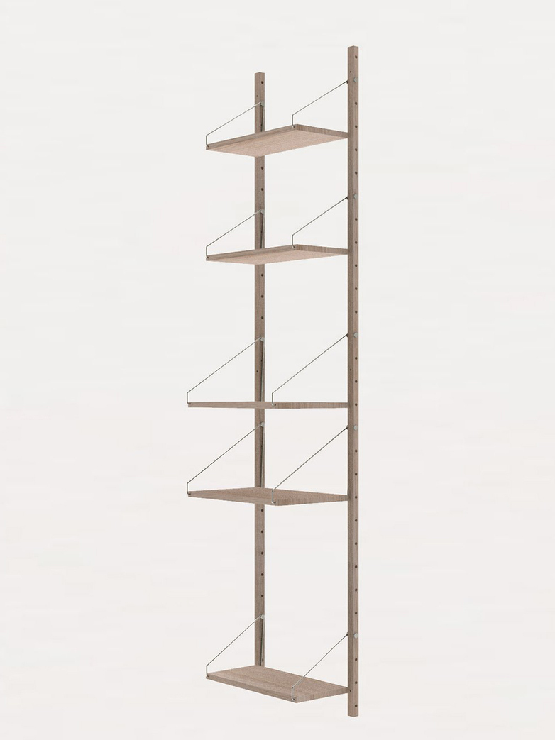 Shelf Library H185 W40 Section – White