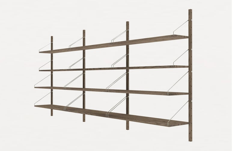 Shelf Library H148 Triple Section – Dark