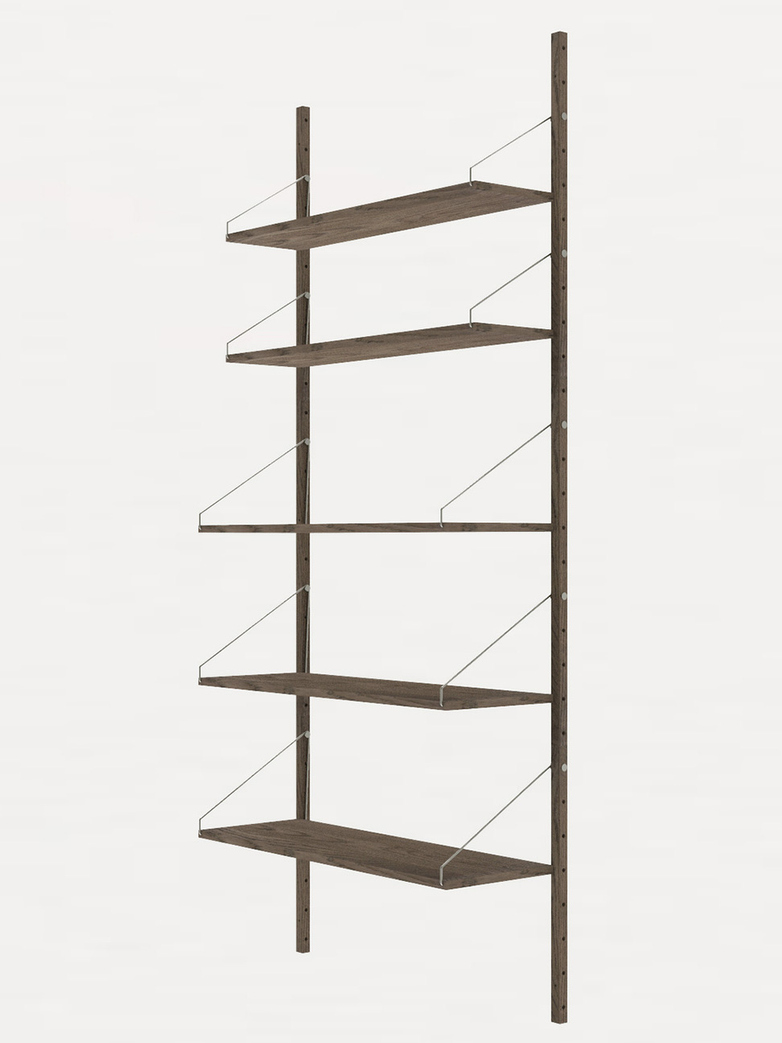 Shelf Library H185 Single Section – Dark