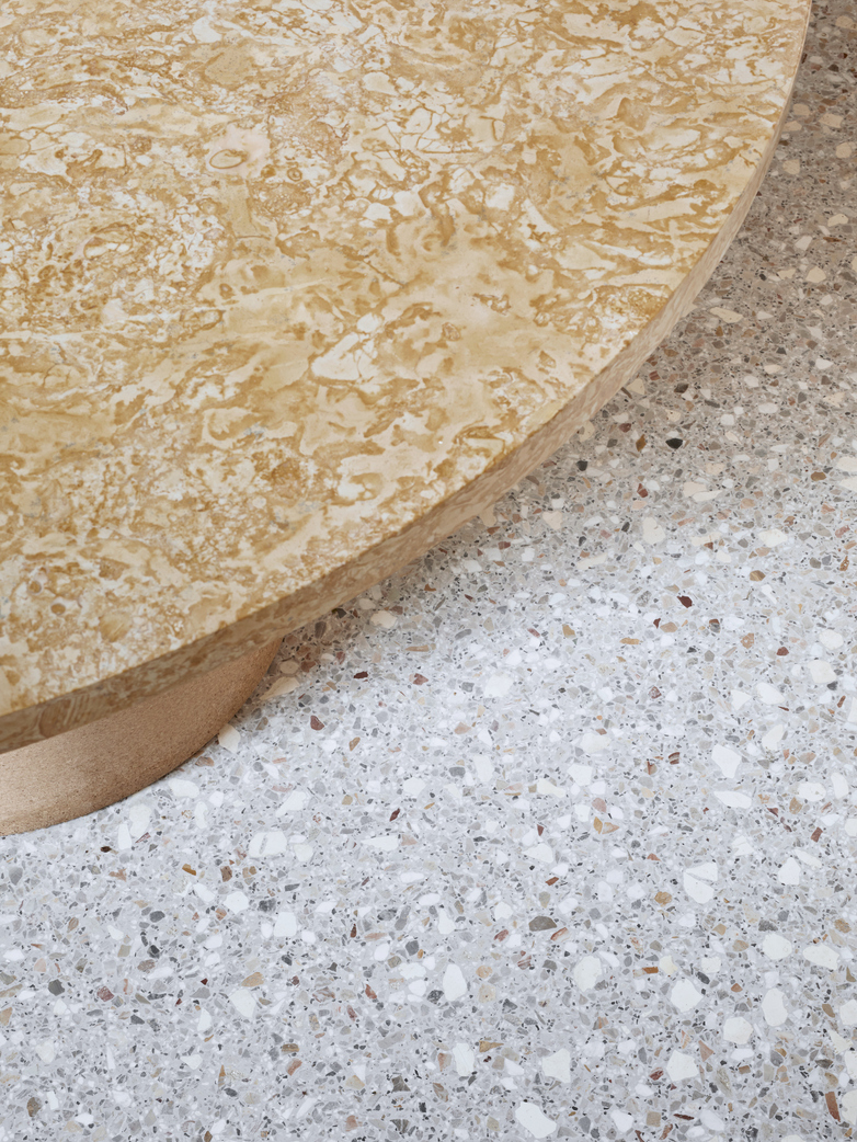 Sintra Dining Table - Yellow Limestone
