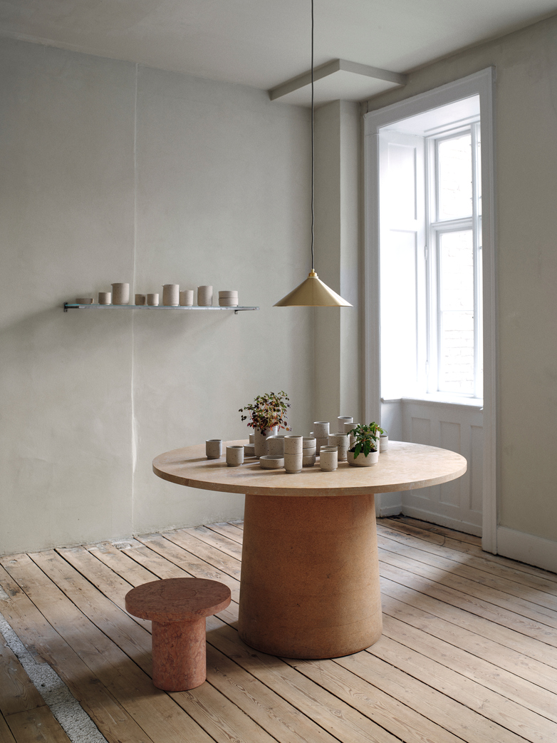 Sintra Dining Table - Yellow Limestone