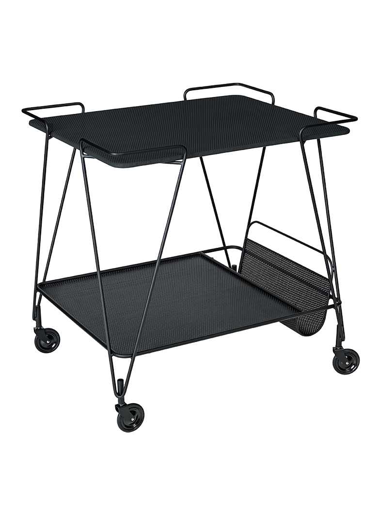Matégot Trolley – Soft Black Semi Matt