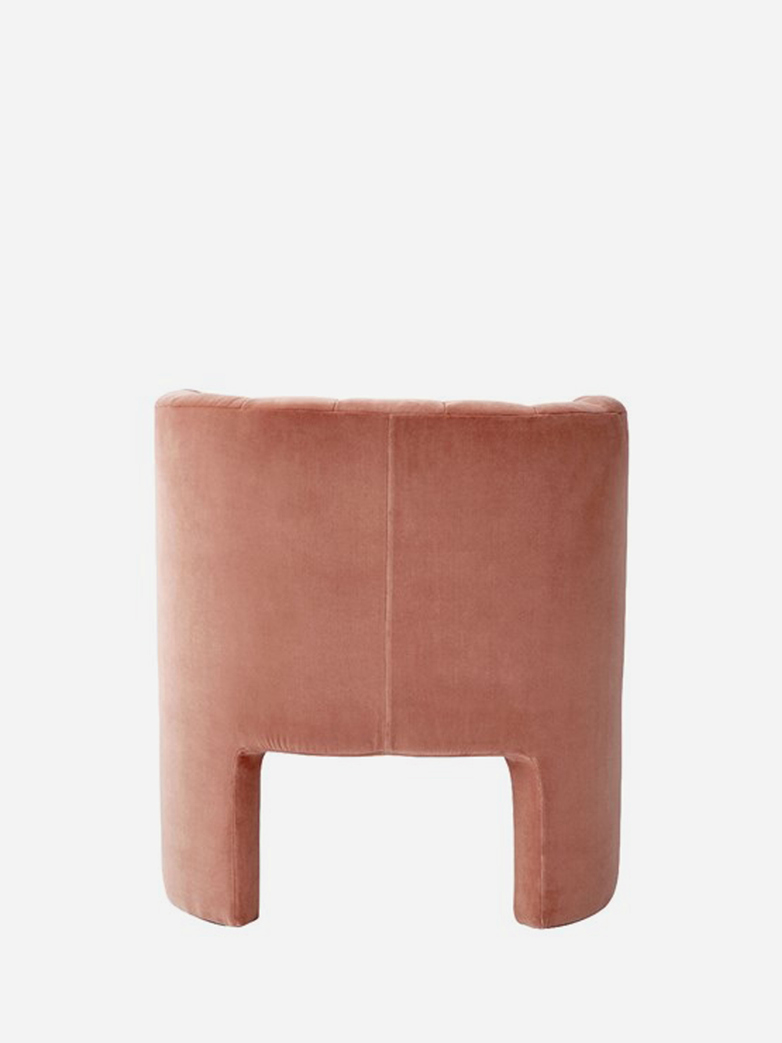 Loafer Lounge Chair SC23 Velvet Twilight – Pink Clay