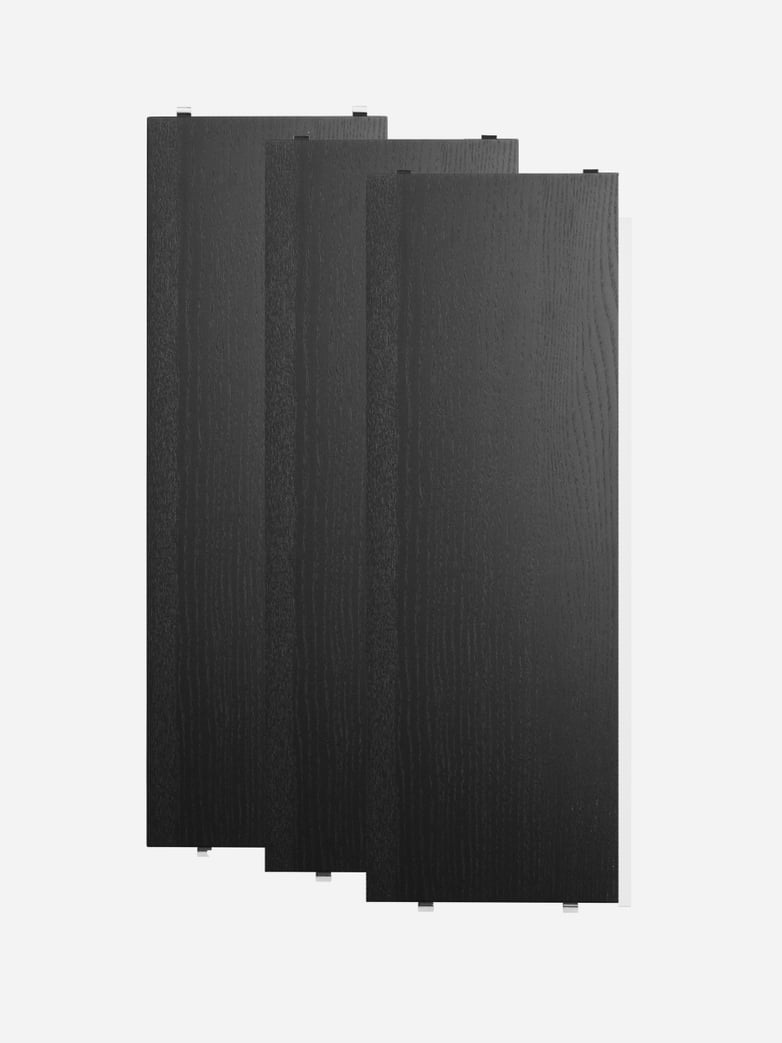 Shelves 3-pack – Black Stained Ash