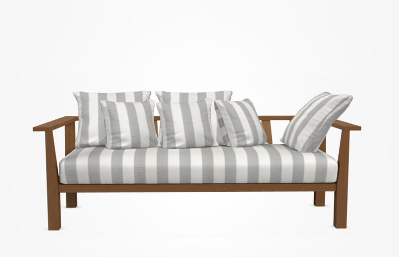 Inout 03 Sofa – Category C - Canete Rigato Grigio