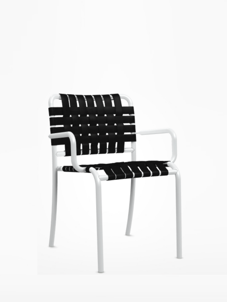 Inout 824 C Armchair – White/Black