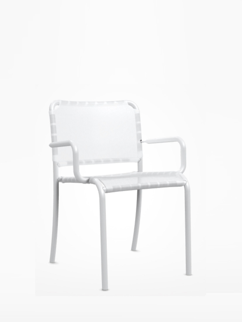 Inout 824 TX Armchair – White/White