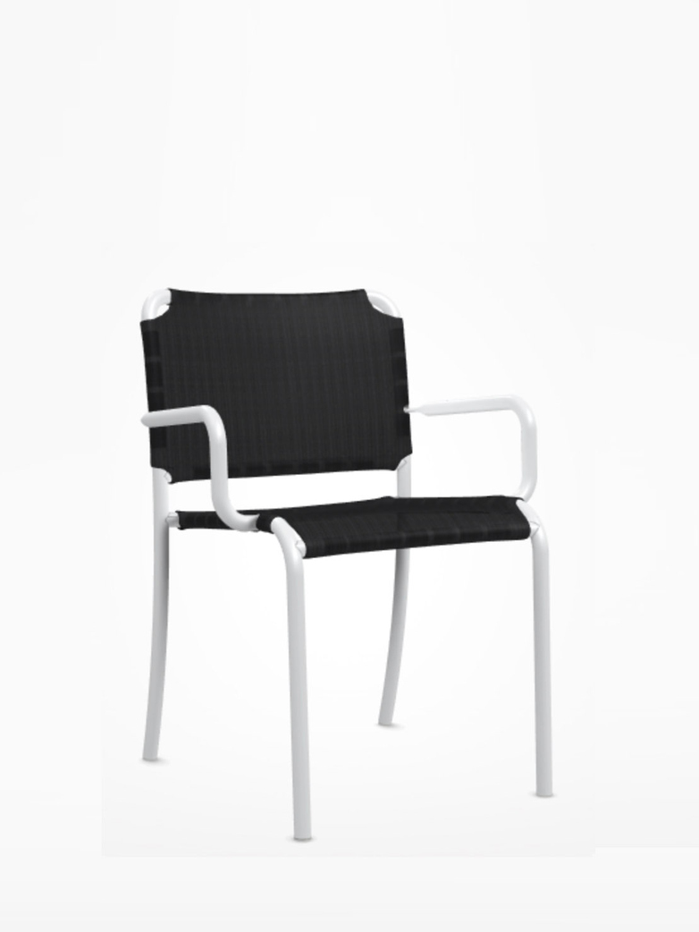 Inout 824 TX Armchair – White/Anthracite