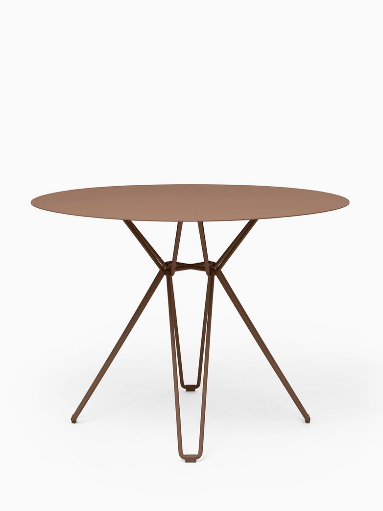 Tio Dining Table – Pale Brown – Ø100