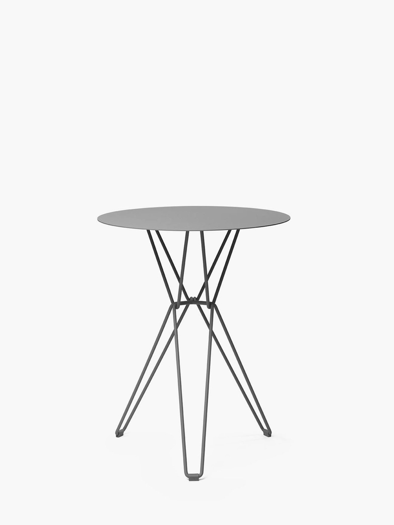 Tio Bar Table – Stone Grey – Ø75