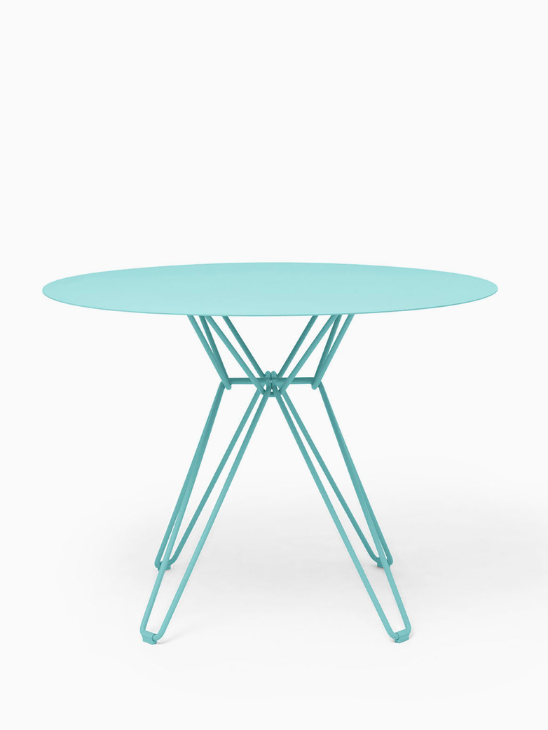 Tio Dining Table – Pastel Turquoise – Ø126