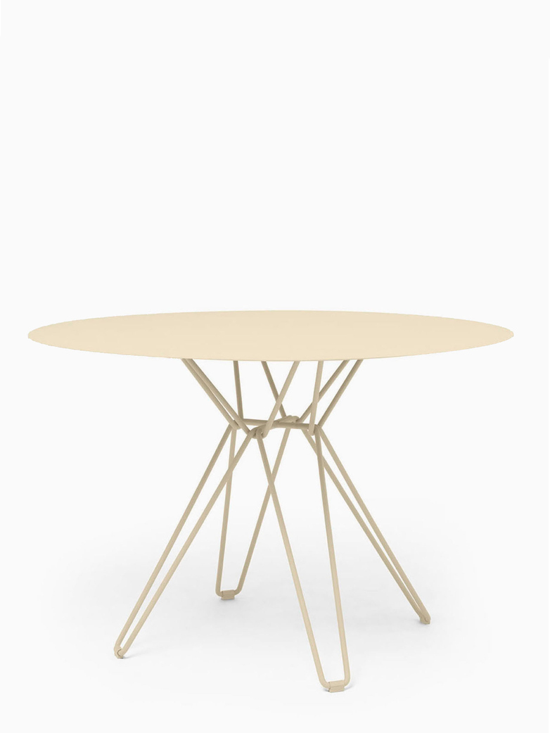 Tio Dining Table – Ivory – Ø126