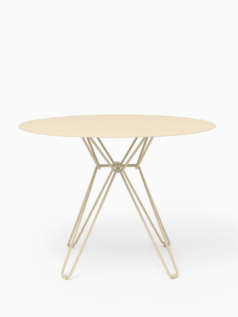 Tio Dining Table – Ivory – Ø126