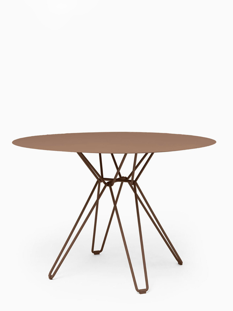 Tio Dining Table – Pale Brown – Ø126