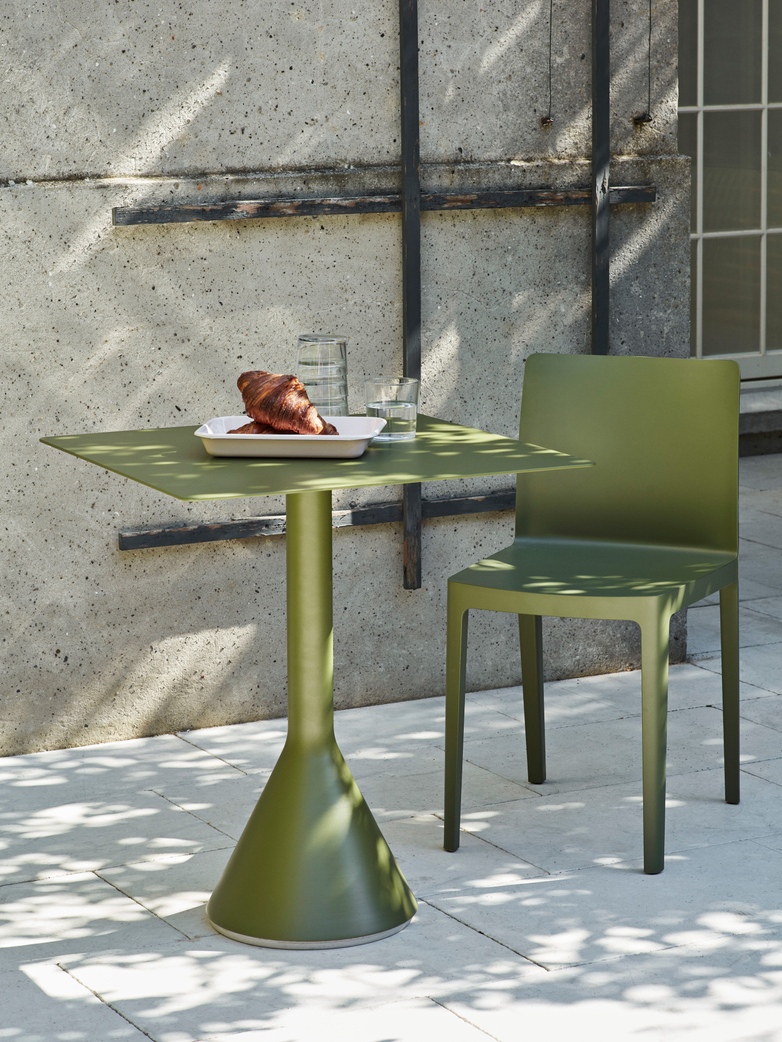 Palissade Cone Table – Olive Green – 65 x 65