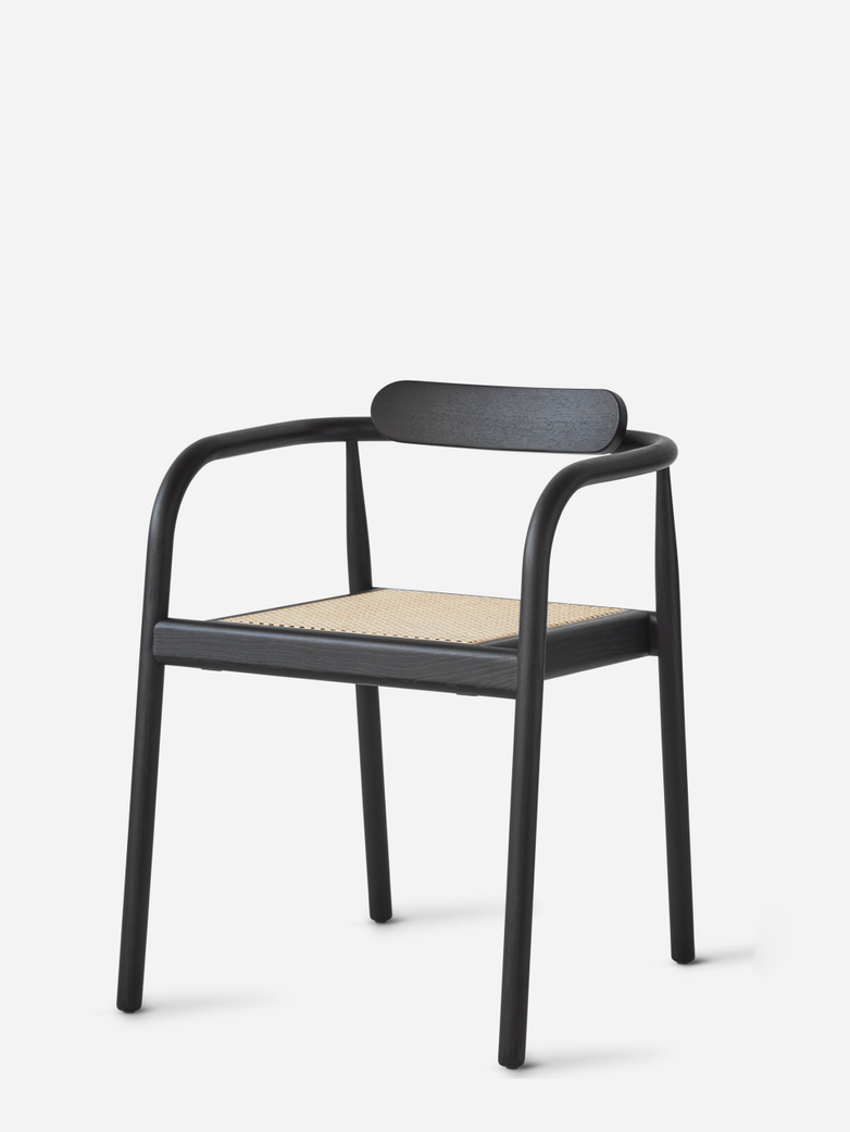 AHM Chair – Black / Cane