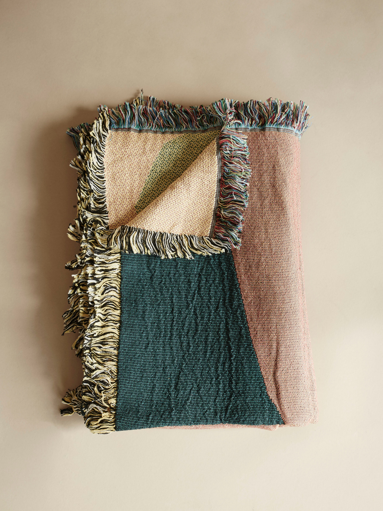 Tapestry Blanket – Black/Orange