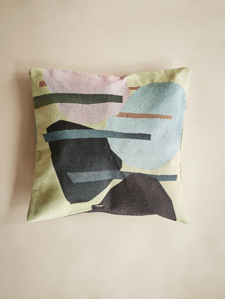 Tapestry Pillow – Green/Pink