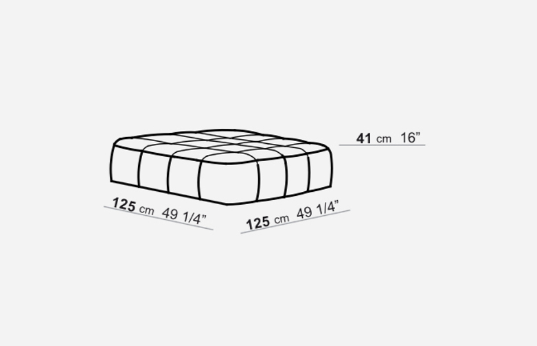 Pouf - 125 x 125 - T2