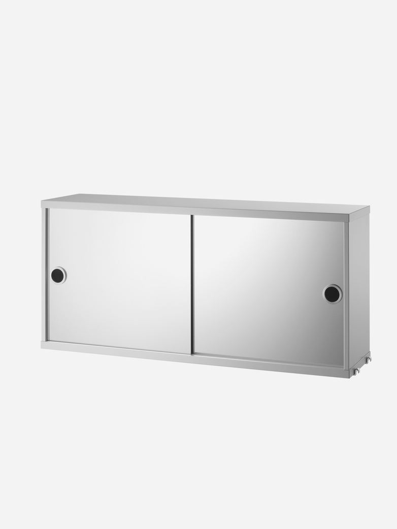 Cabinet With Mirror Doors – Grey