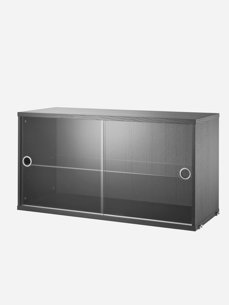 Display Cabinet – Black Stained Ash