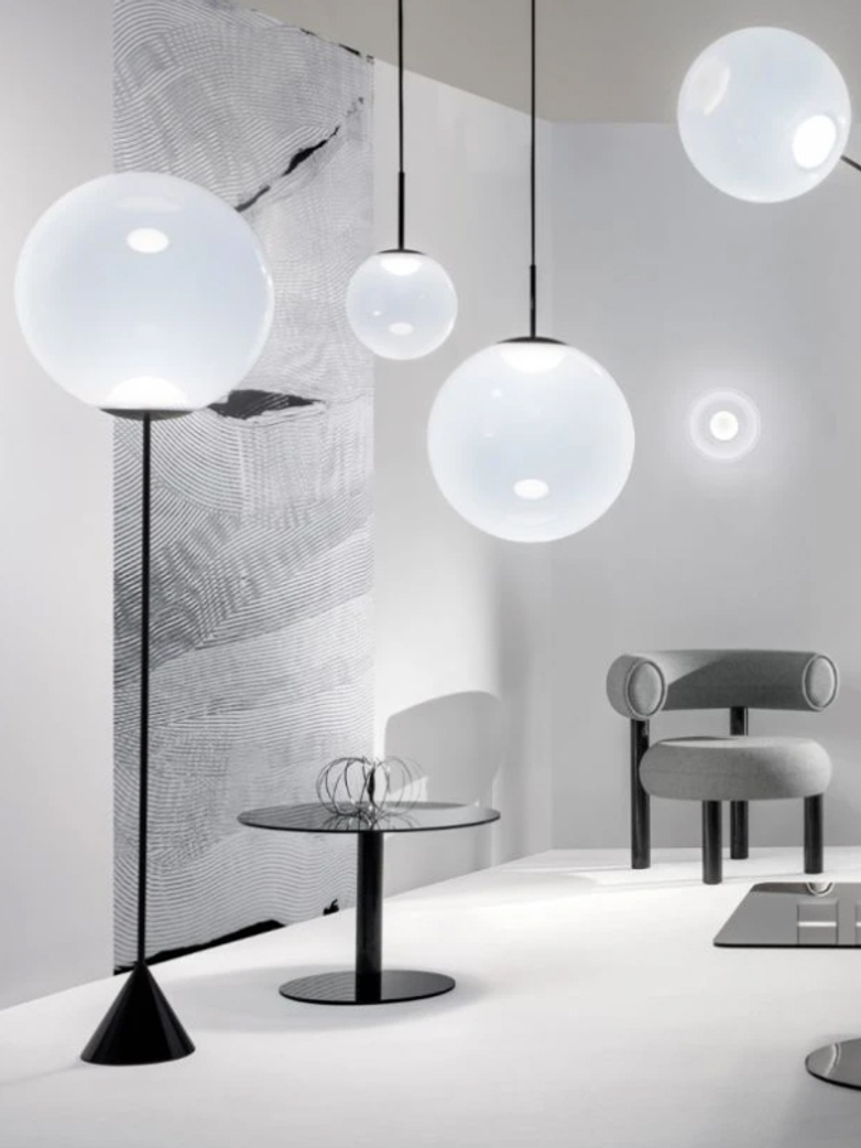 Opal Cone Floor Light
