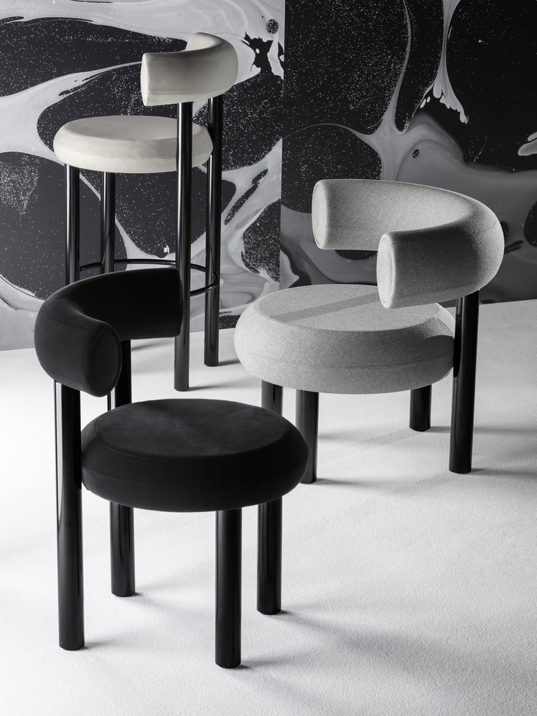 Fat Dining Chair - Black