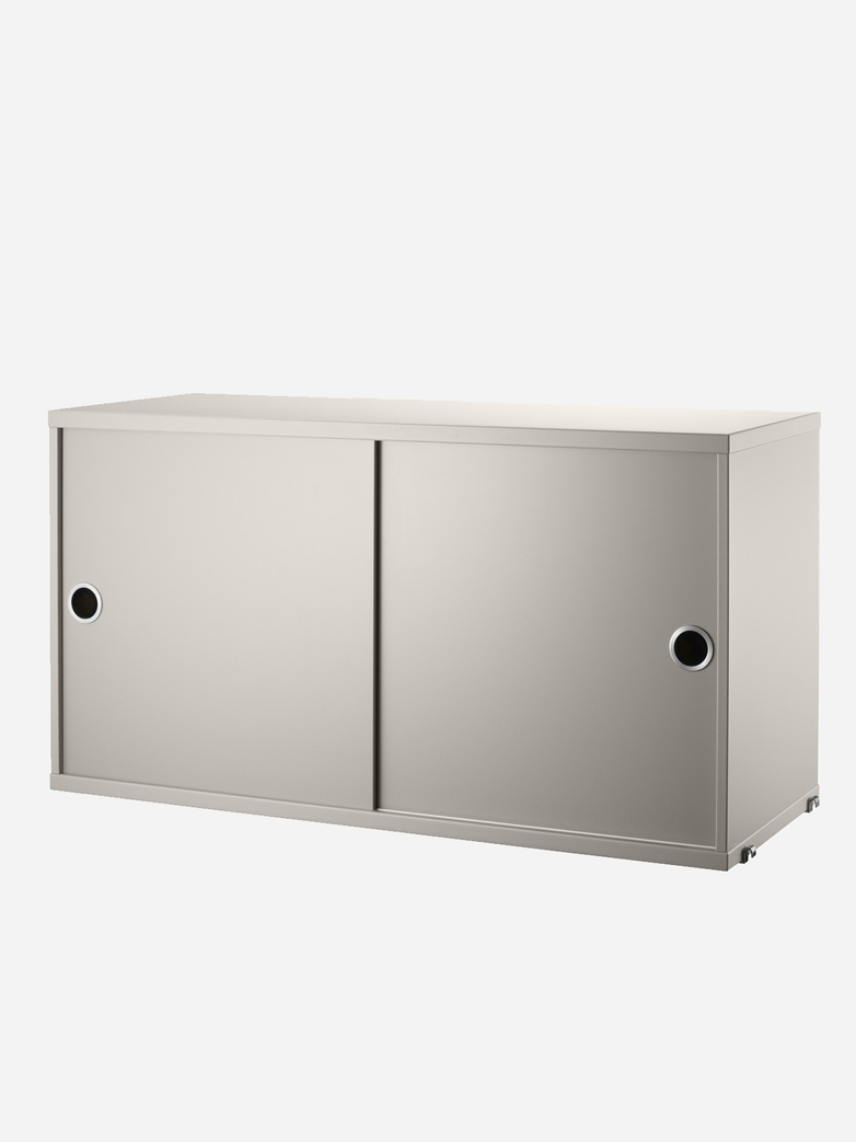 Cabinet With Sliding Doors – Beige