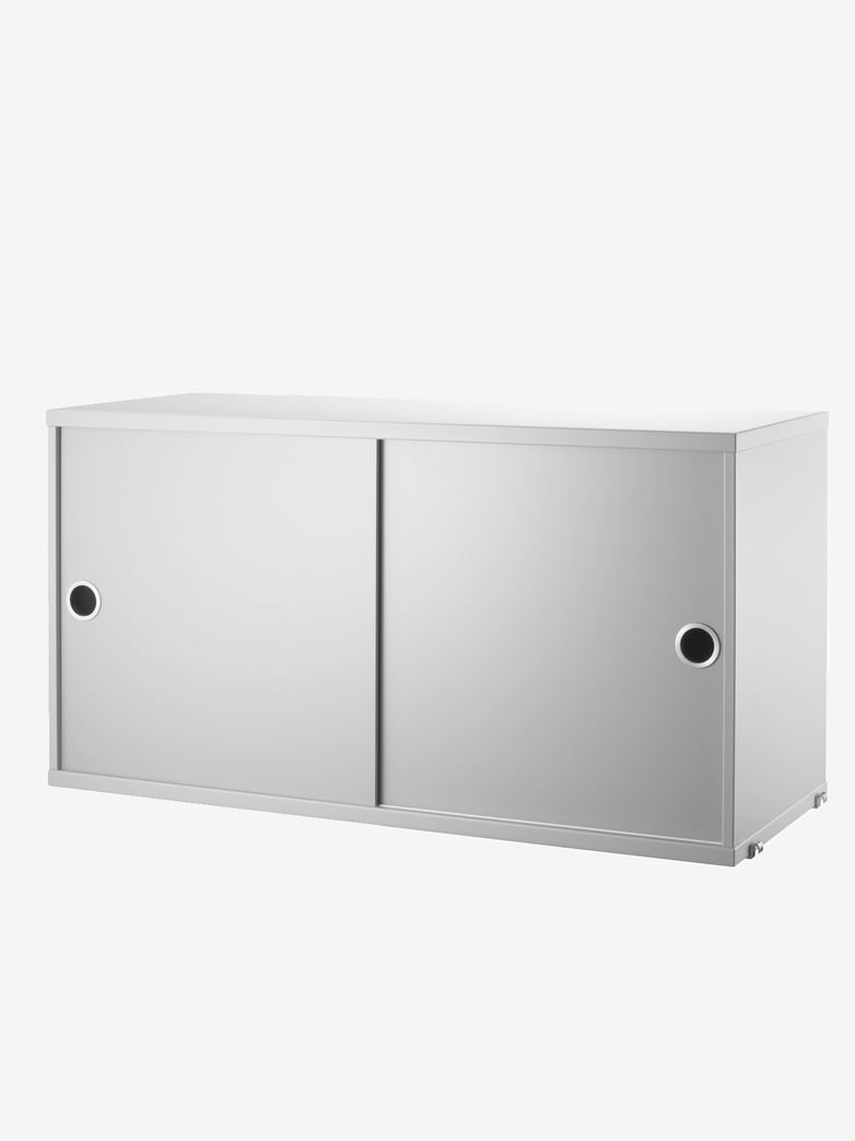Cabinet With Sliding Doors – Grey