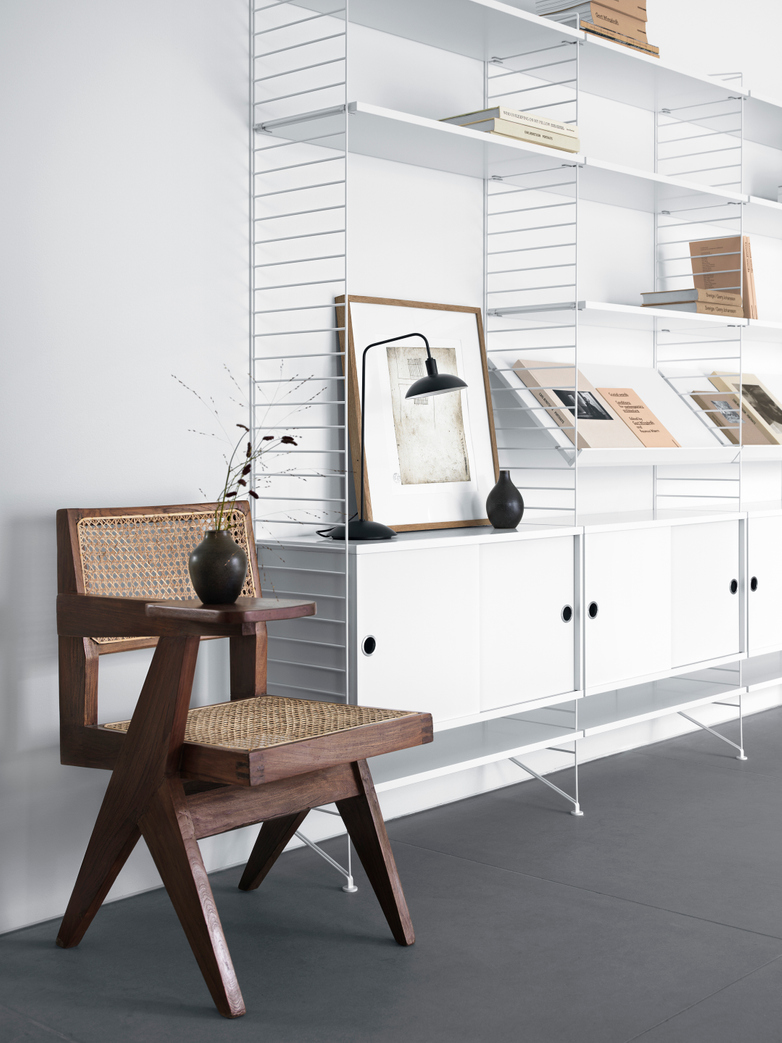 Cabinet With Sliding Doors – White