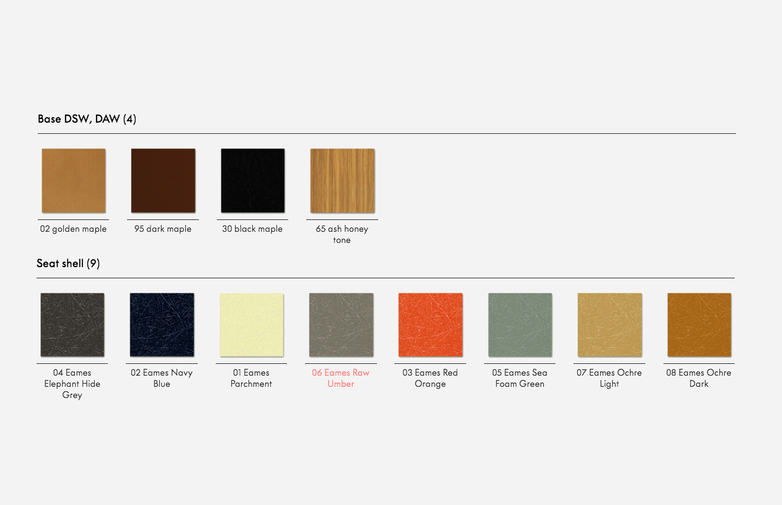 Eames Fibreglass Chair – DSW – Parchment