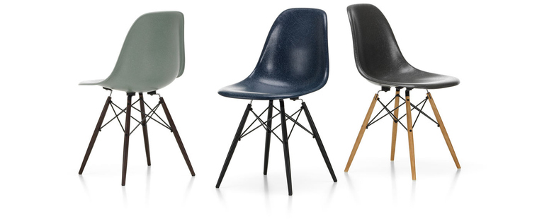 Eames Fibreglass Chair – DSW – Parchment