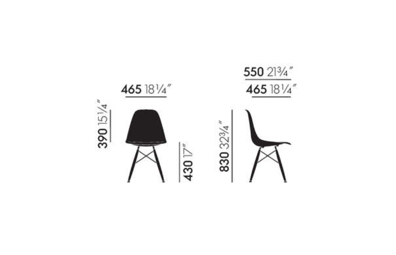 Eames Fibreglass Side Chair – DSW – Foam Green