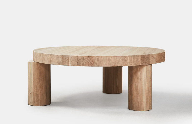 Offset Coffee Table – Natural Oak