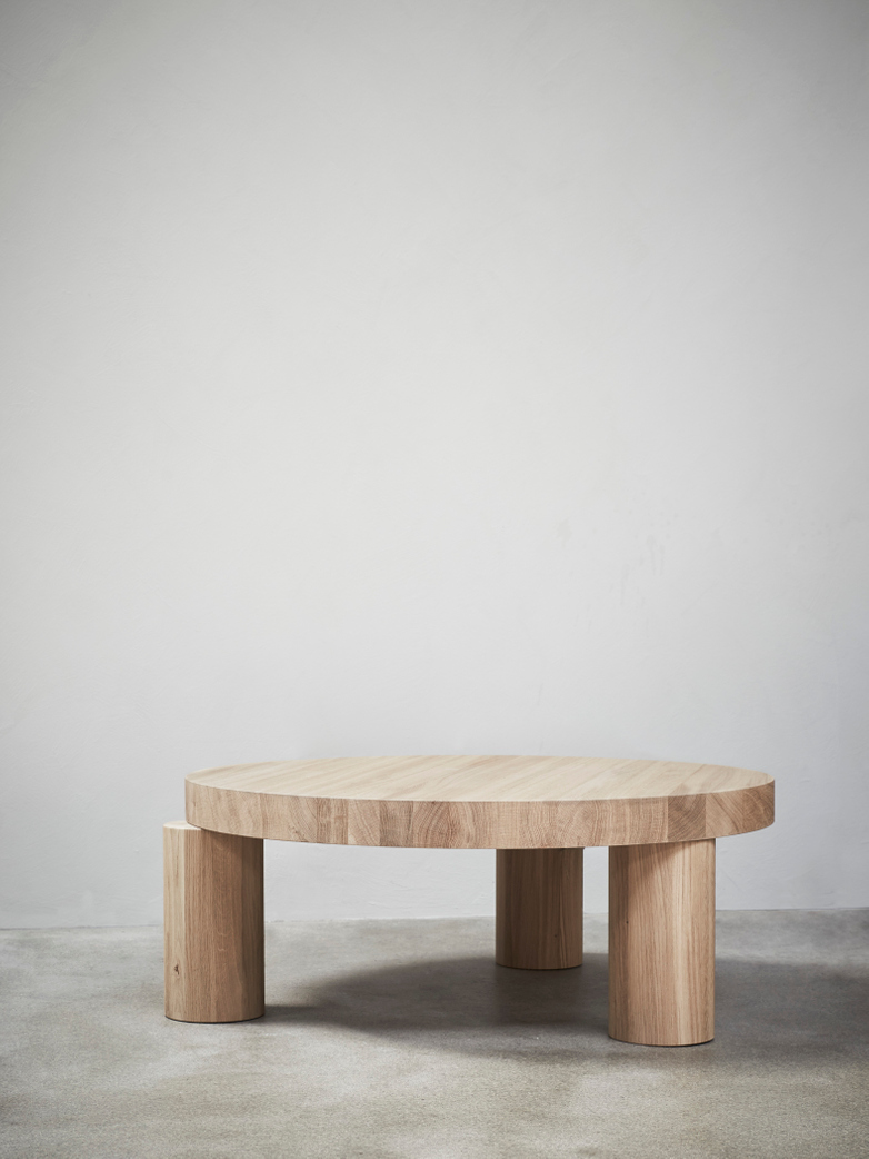 Offset Coffee Table – Natural Oak