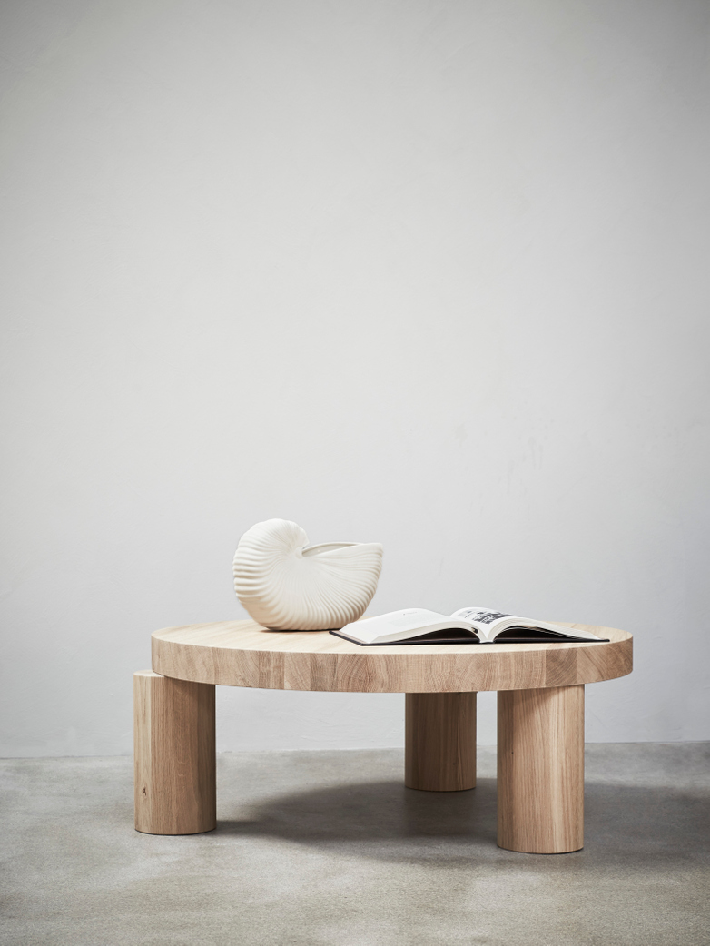 Offset Coffee Table – Natural Oak
