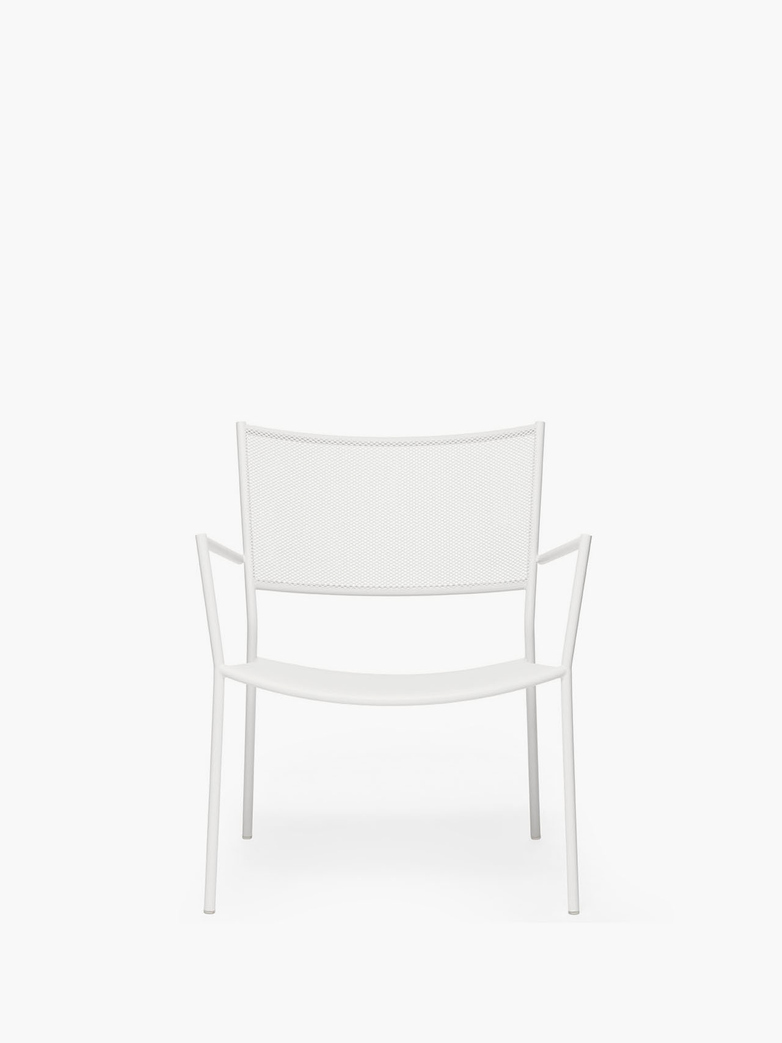 Jig Mesh Easy Chair – White