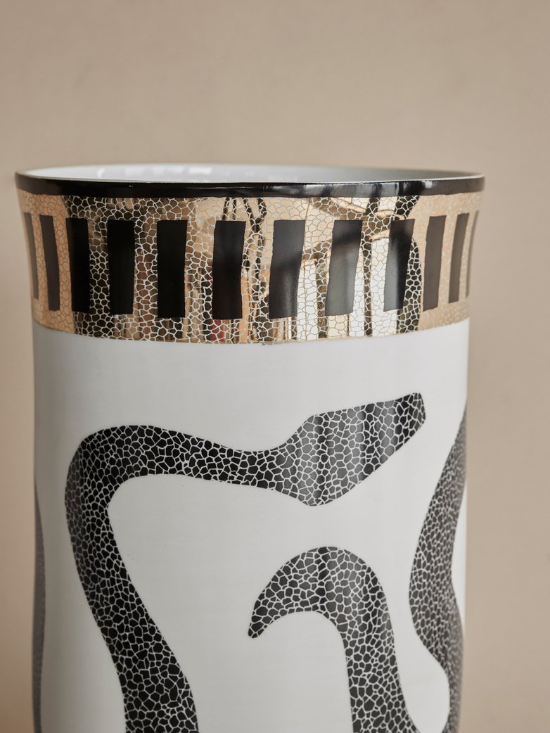 Snake Entwined Decorative Vase