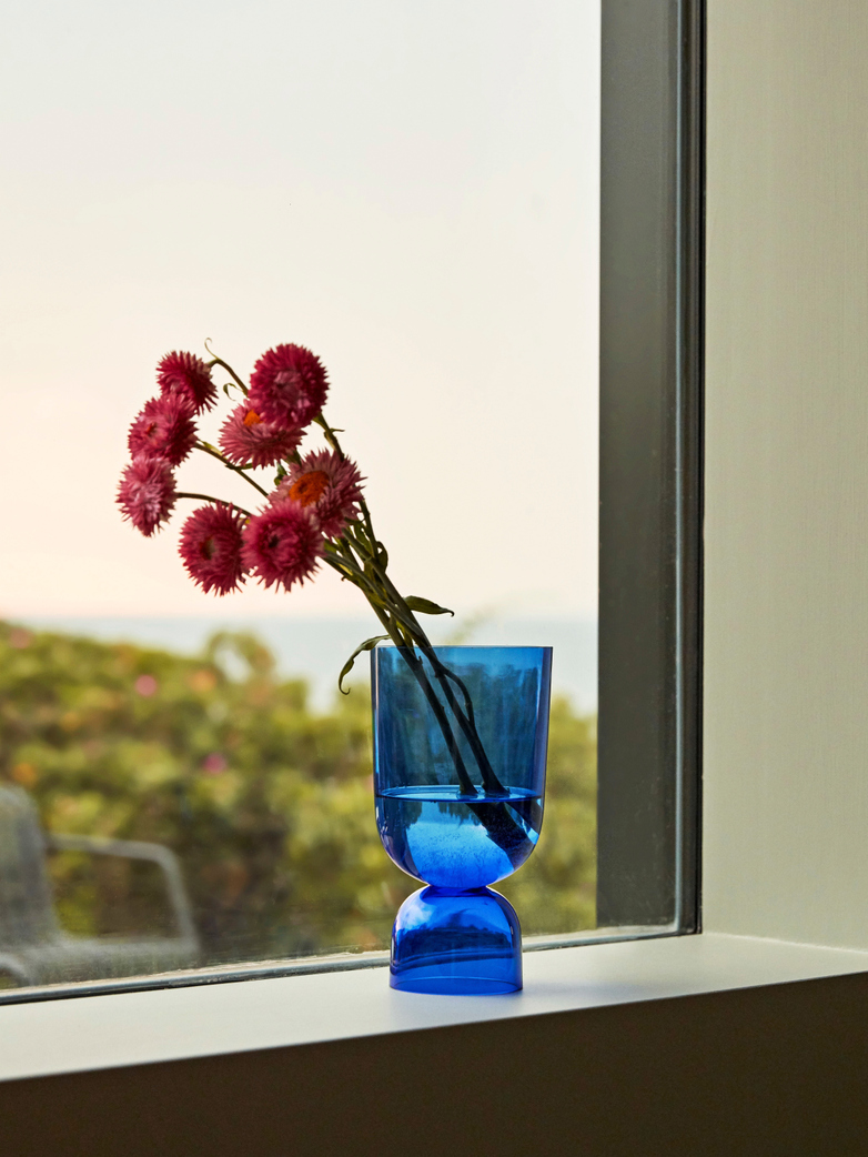Bottoms Up Vase Electric Blue Small