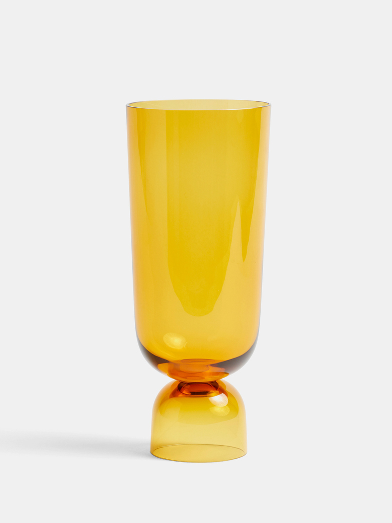 Bottoms Up Vase Amber Large