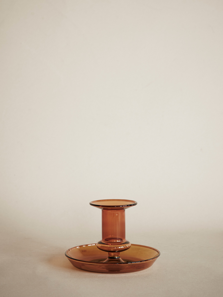 Flare Candleholder – Amber