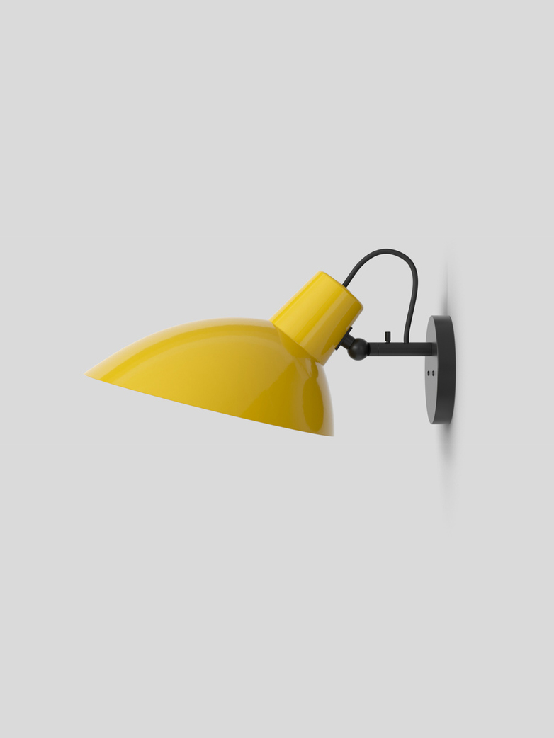 VV Cinquanta Wall Lamp – Black/Yellow