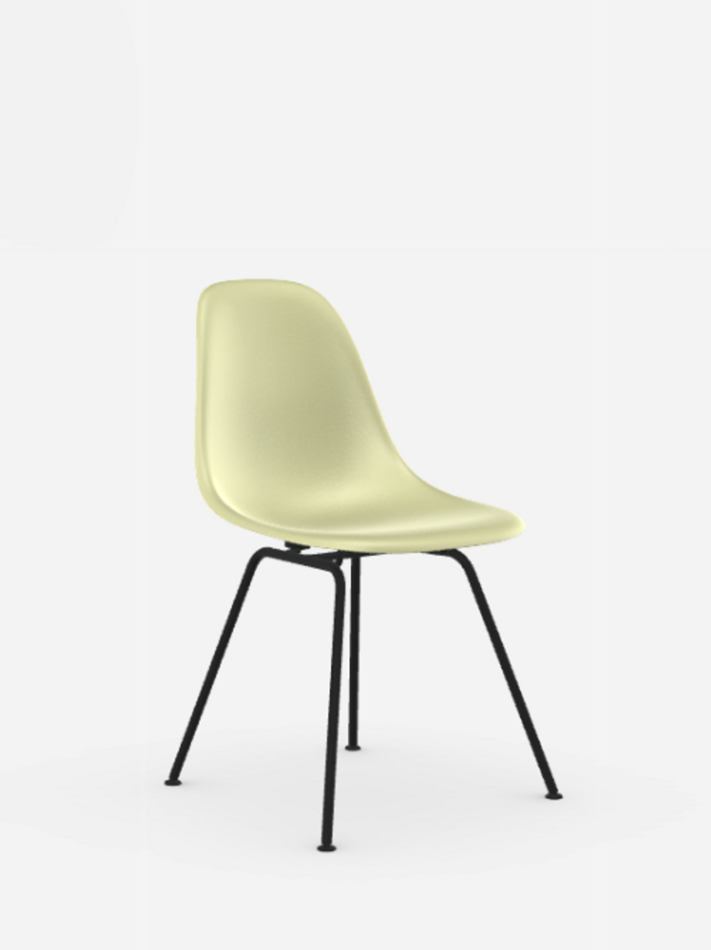 Eames Fiberglass Chairs – DSX – Powder Coated – Parchment