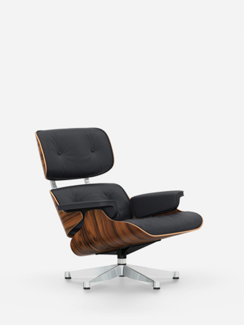 Lounge Chair – Chromed – Santos Palisander