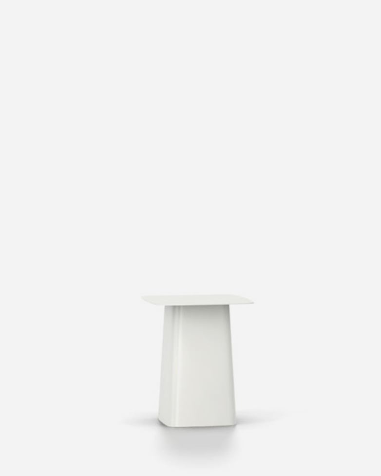 Metal Side Table – White – Small