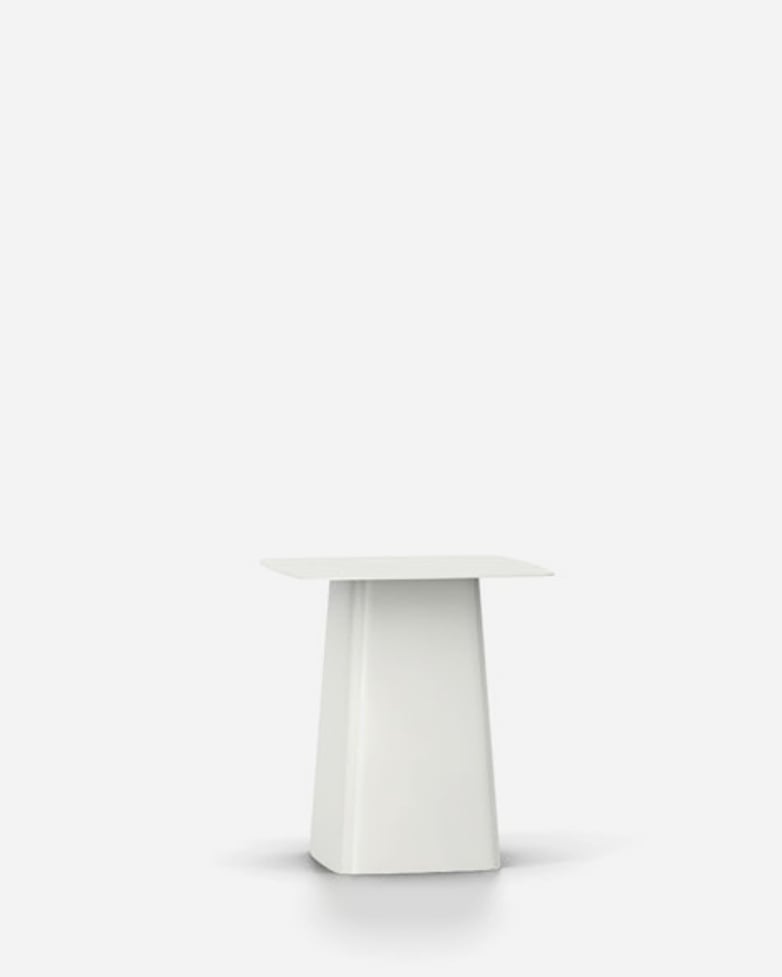 Metal Side Table – White – Medium