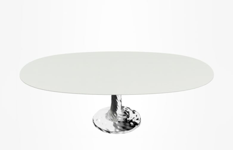 Next 137 Oval Table – White – 240 cm