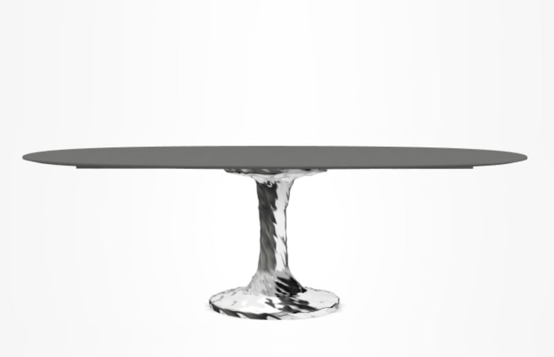 Next 137 Oval Table – Grey – 240 cm